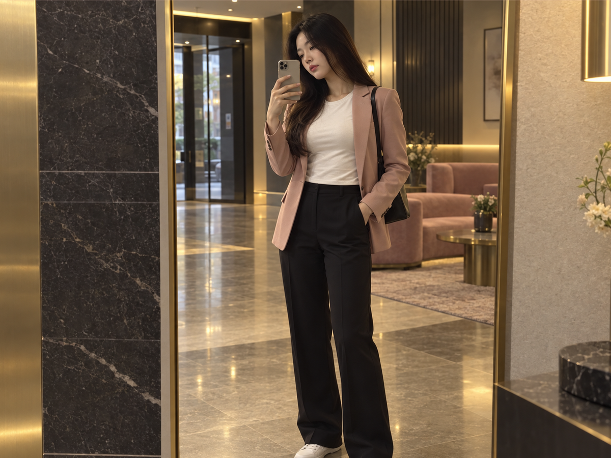서울 동대문 방문 홈케어 일정을 준비하는 젊은 성인 한국 여성 관리사